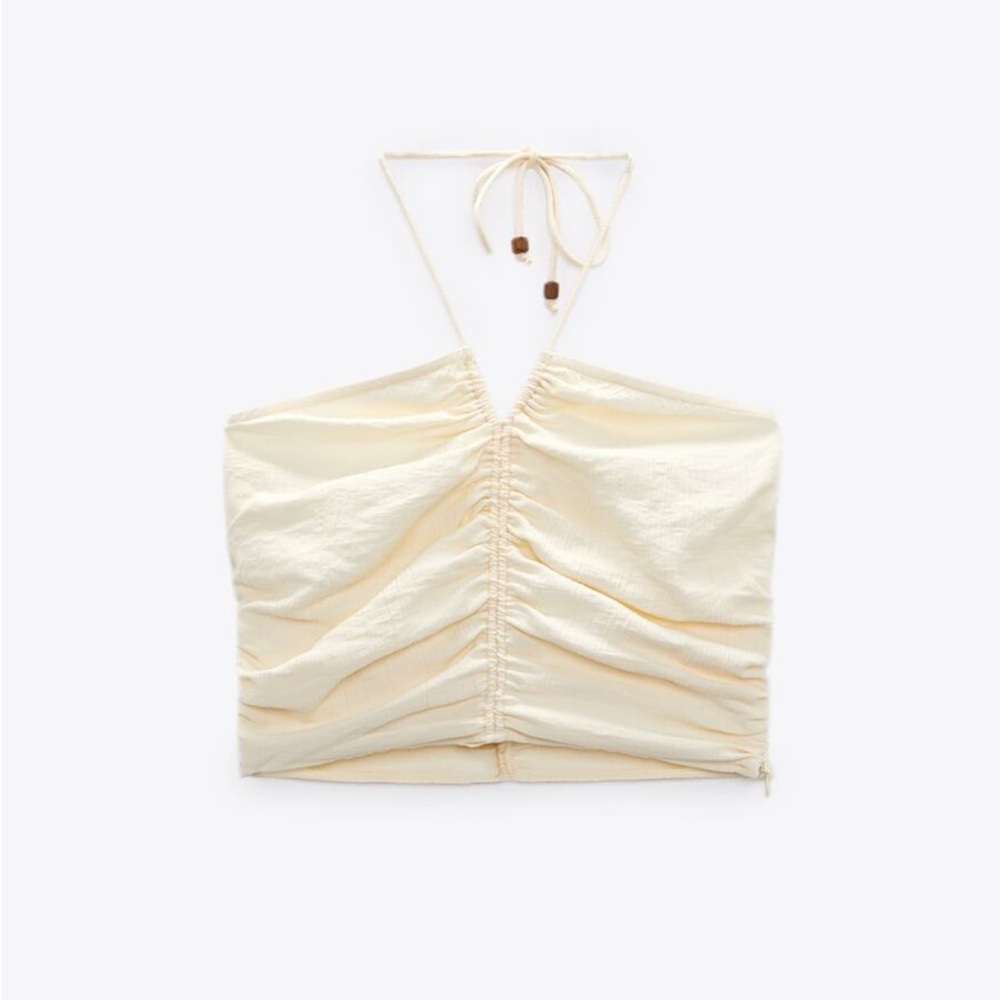 Halter draped top